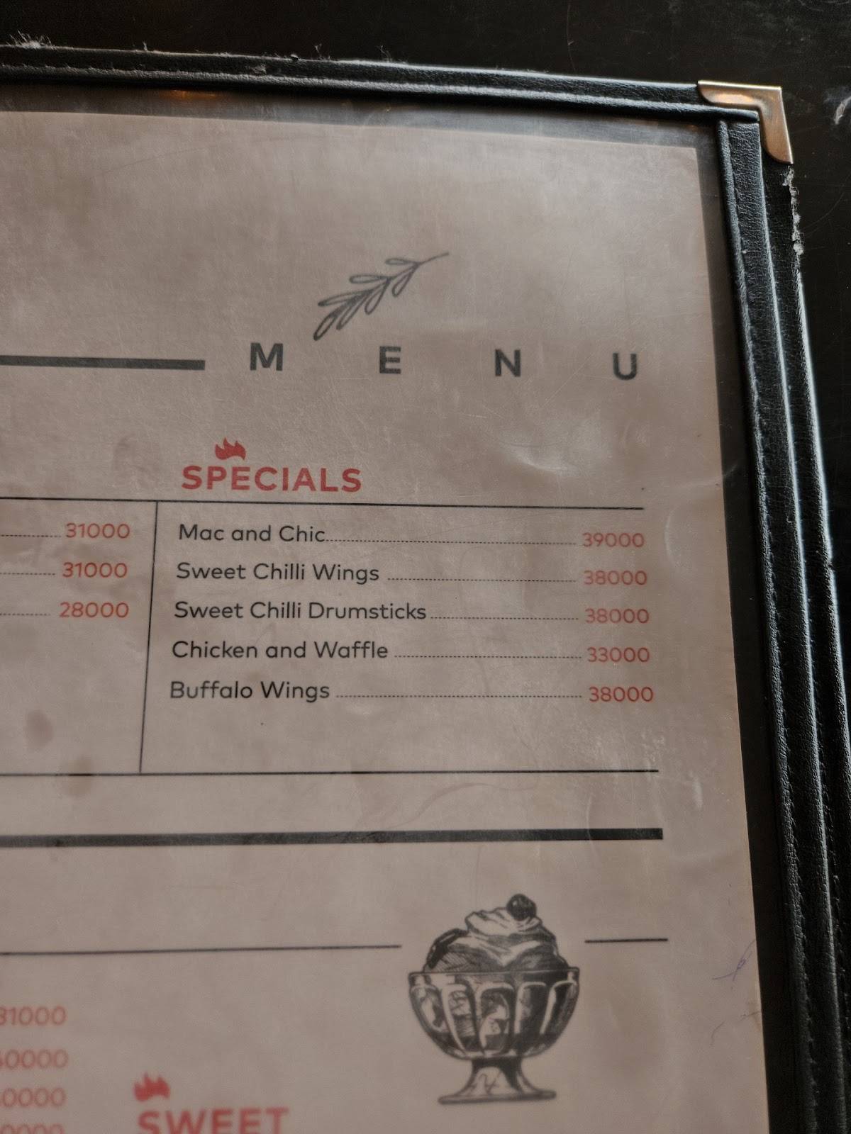 Frango меню