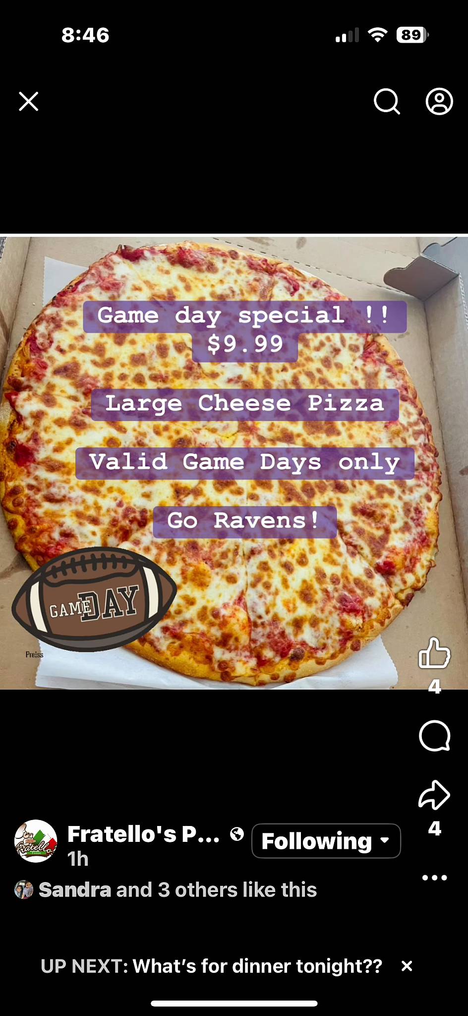 Fratellos Pizzeria Inc меню