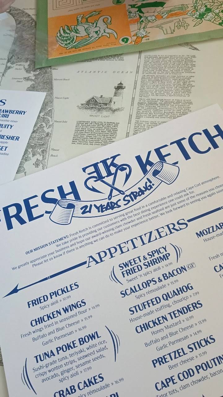 Fresh Ketch меню