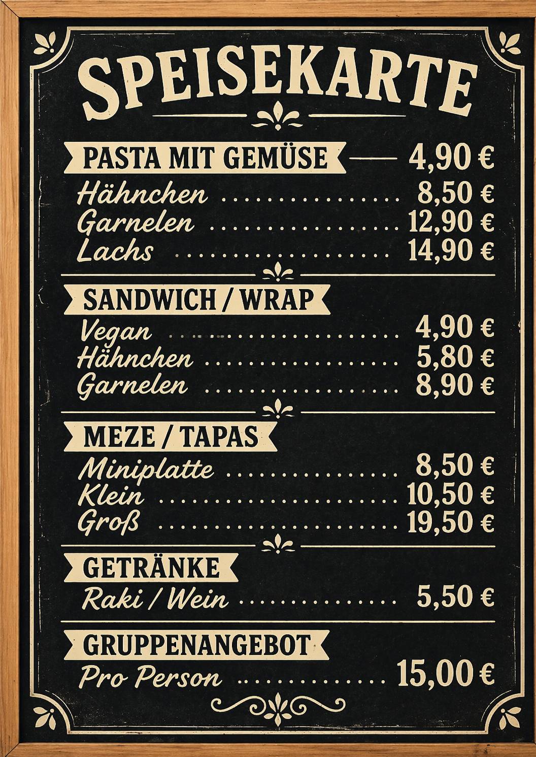 Göki Kitchen меню