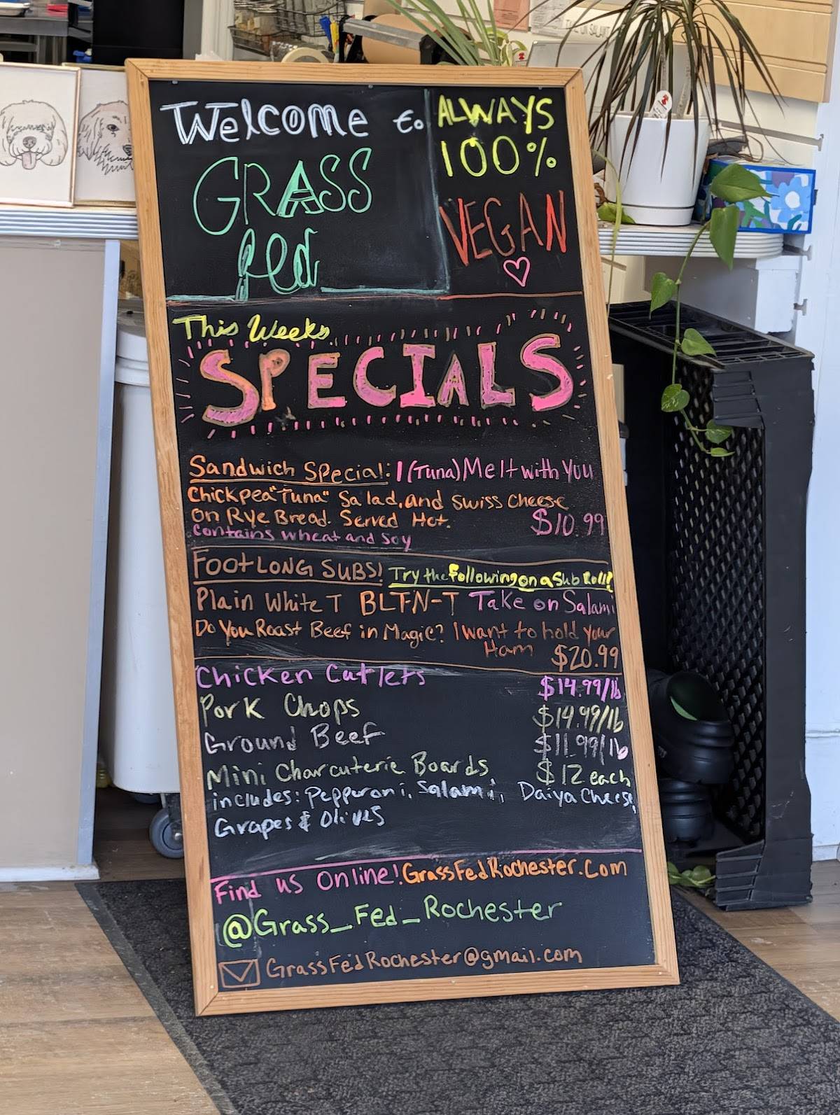 Grass Fed меню