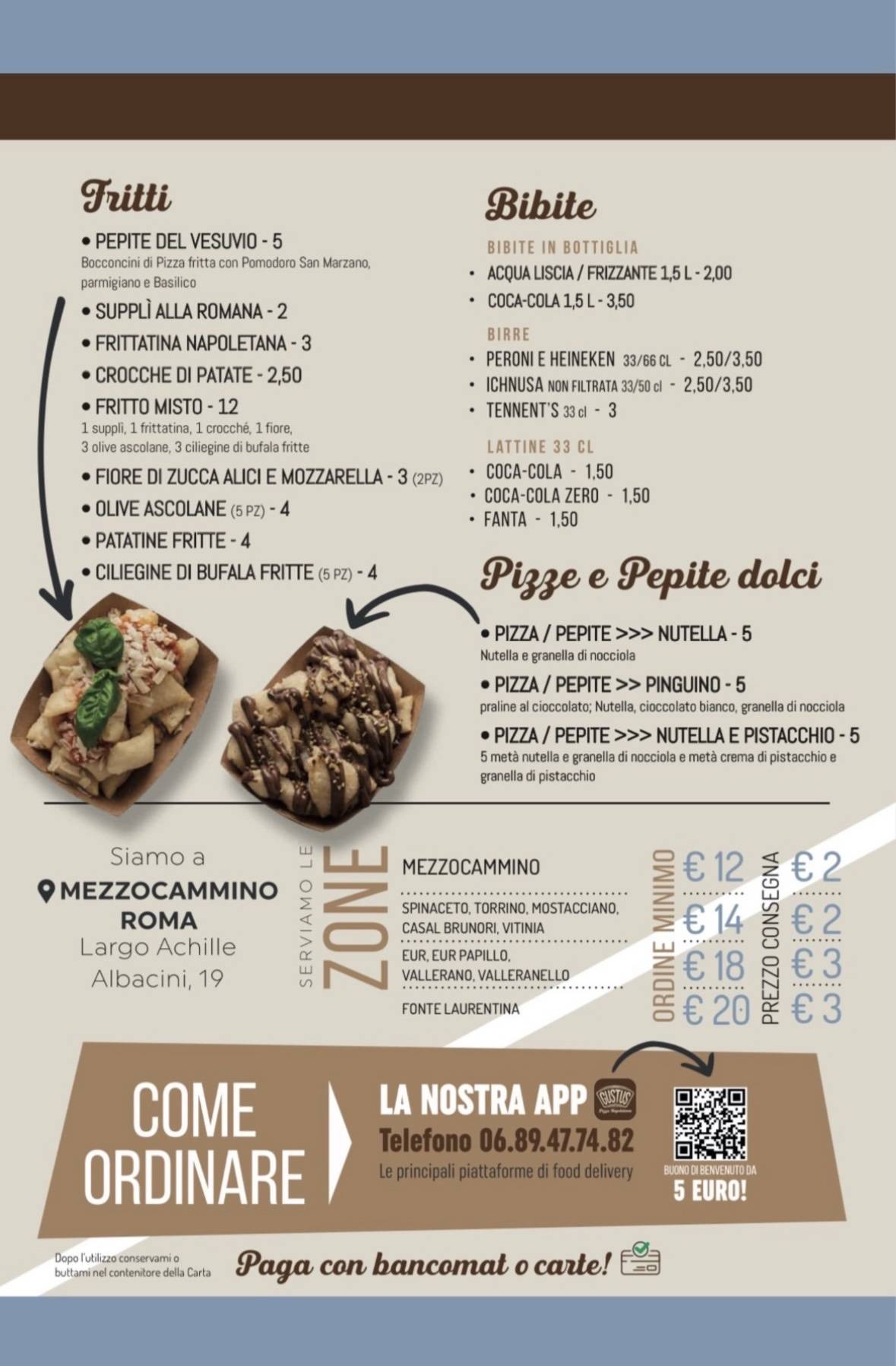 Gustus Pizza Napoletana меню