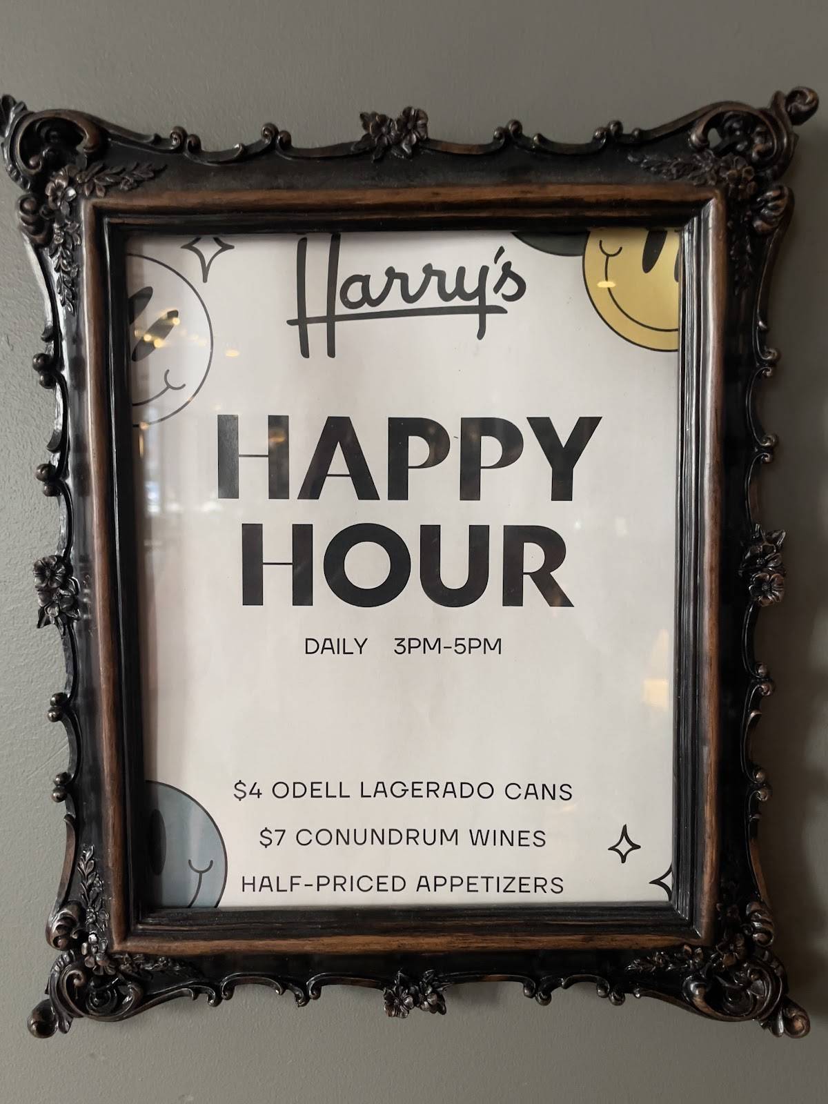 Harry's at Magnolia Hotel Denver меню