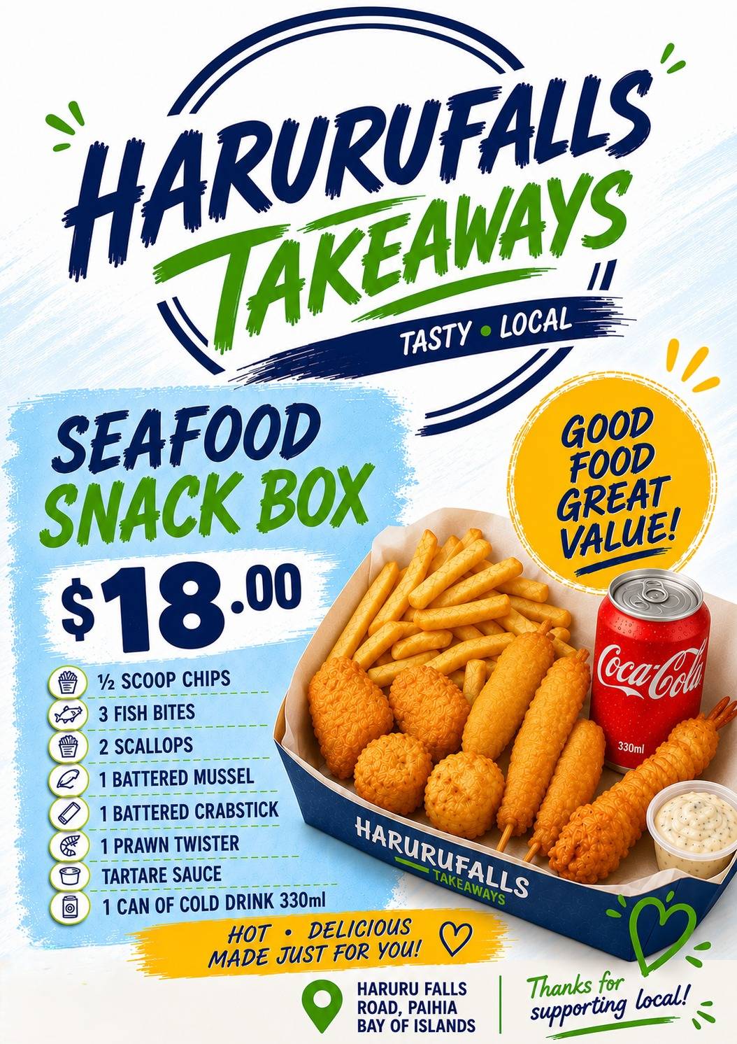 Harurufalls Takeaways меню