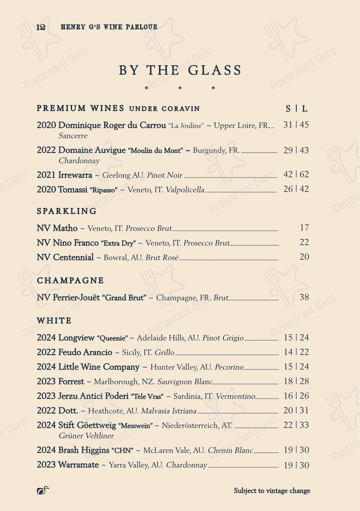 Henry G's Wine Parlour в Манли - Детское