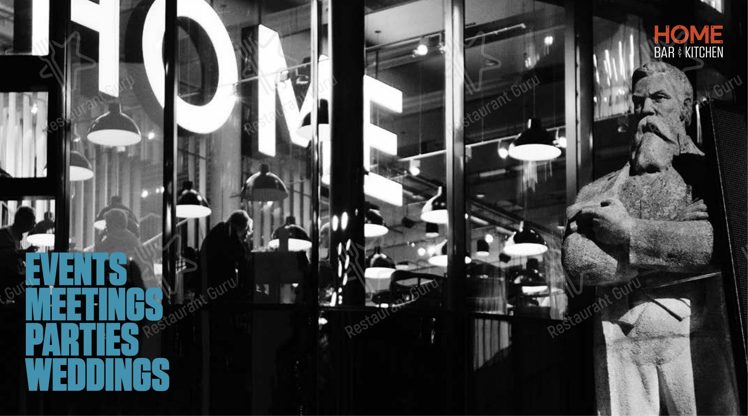 Wine Menu ресторана Home Bar & Kitchen