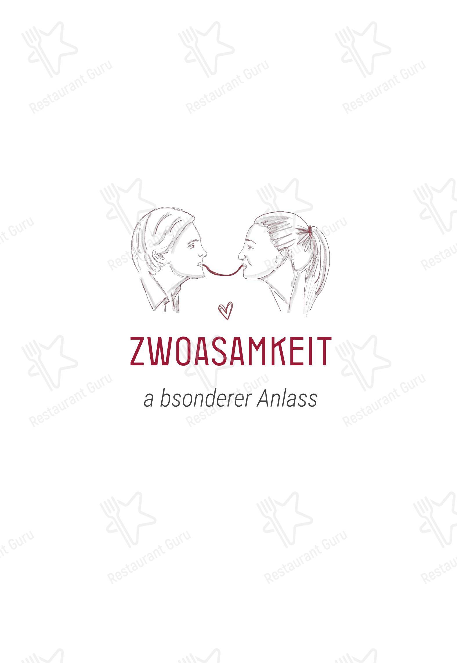Меню паба и бара Hotel ASAM - Wine Menu