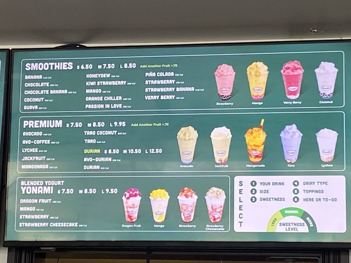 Bambu Desserts Drinks меню
