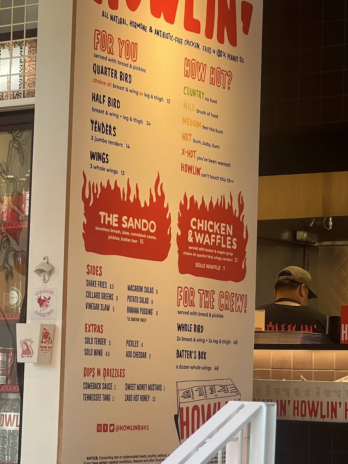 Howlin' Ray's Hot Chicken - Pasadena меню