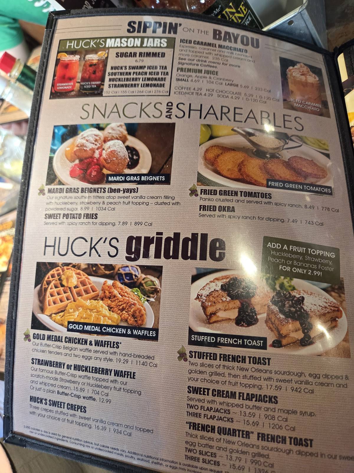 Huckleberry's Breakfast & Lunch меню