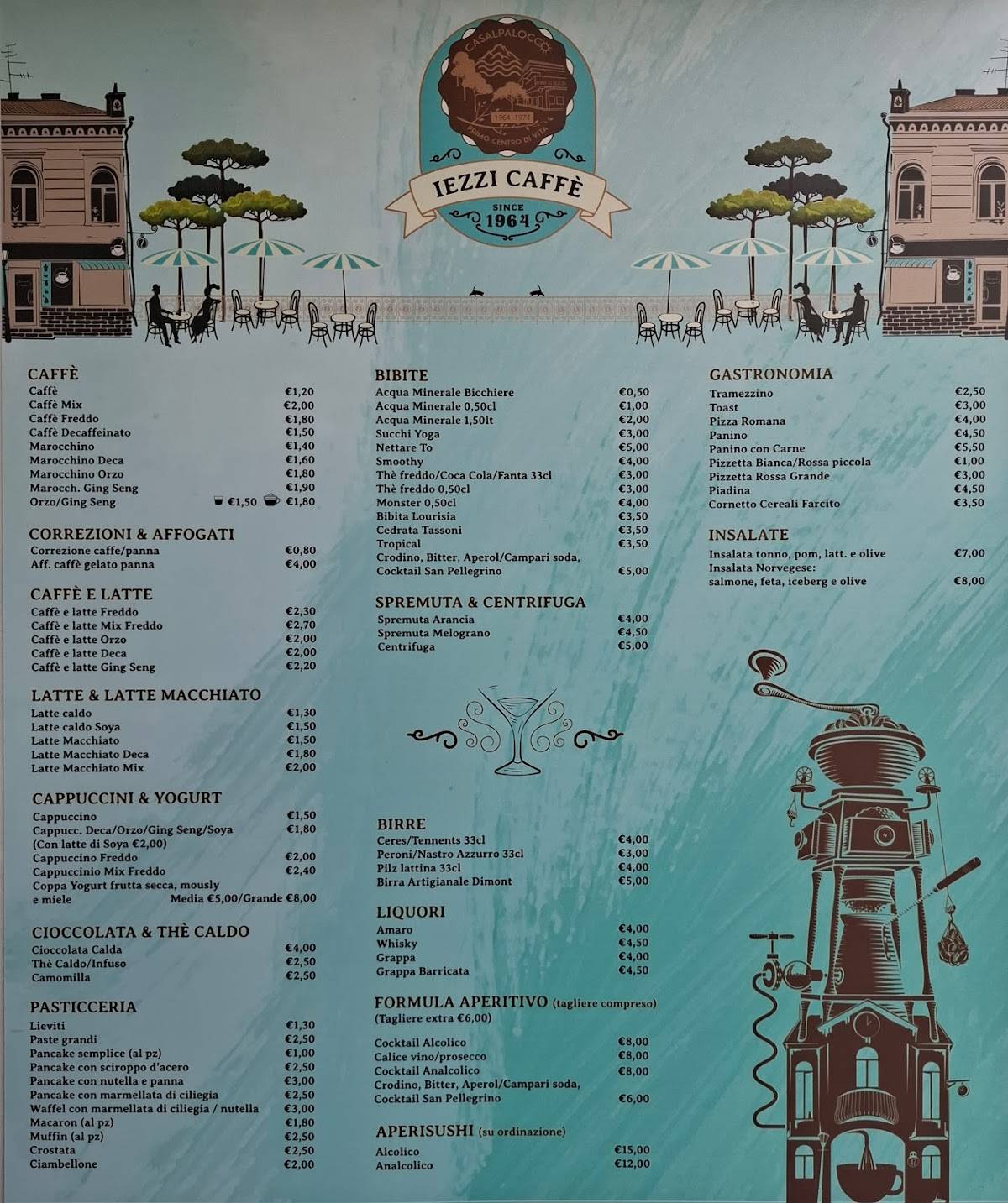 Iezzi caffè меню