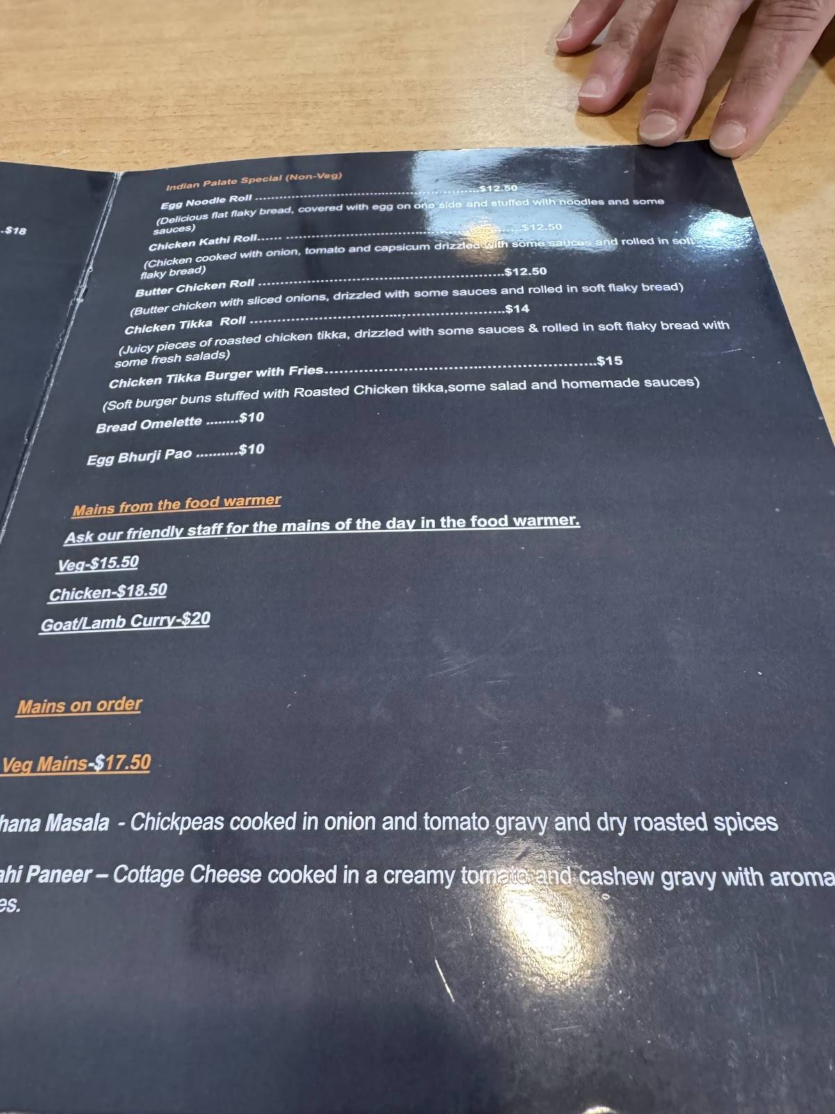 Indian Palate меню