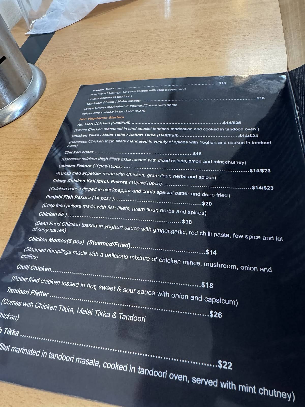 Indian Palate меню