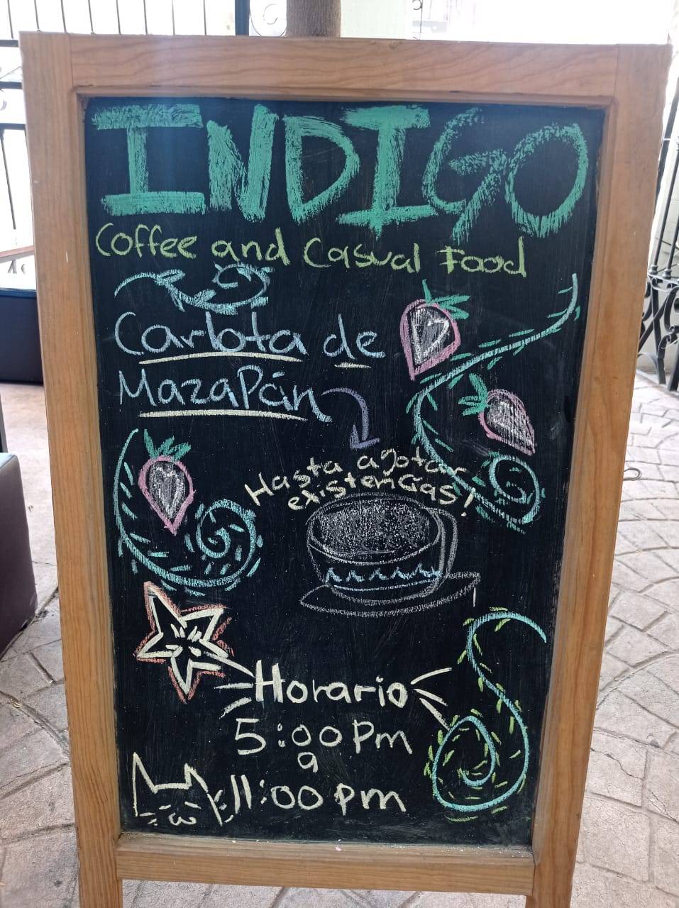 Indigo Café меню