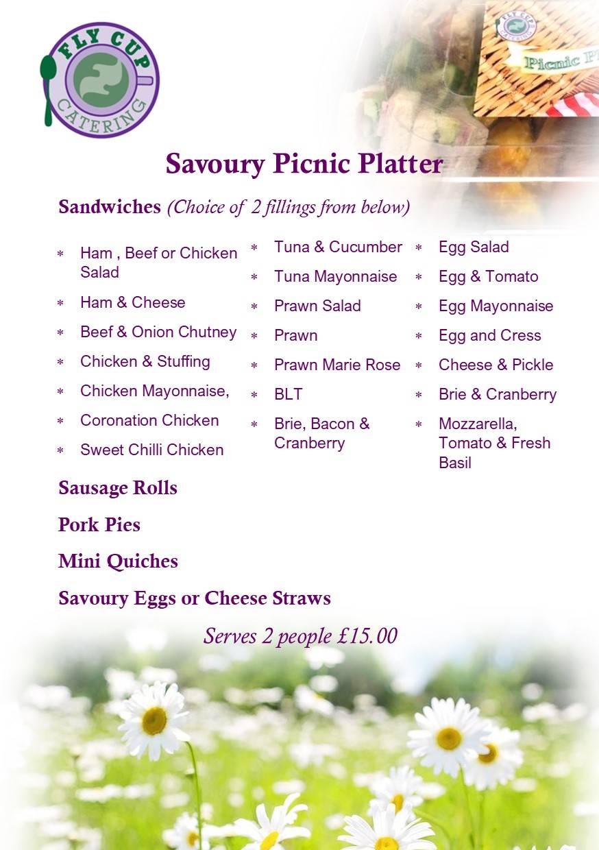 Fly Cup Catering, Inverurie меню