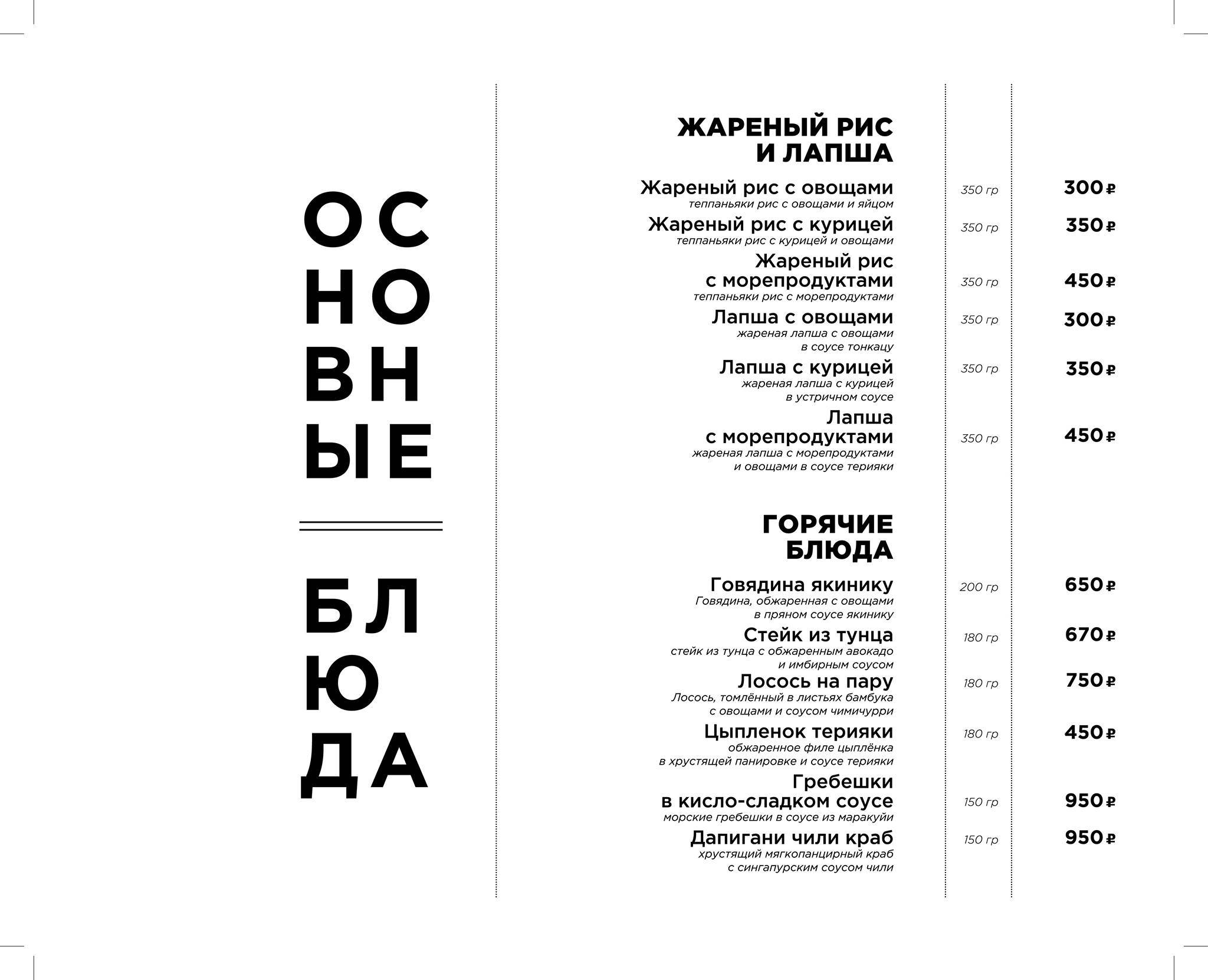 Is Ku меню