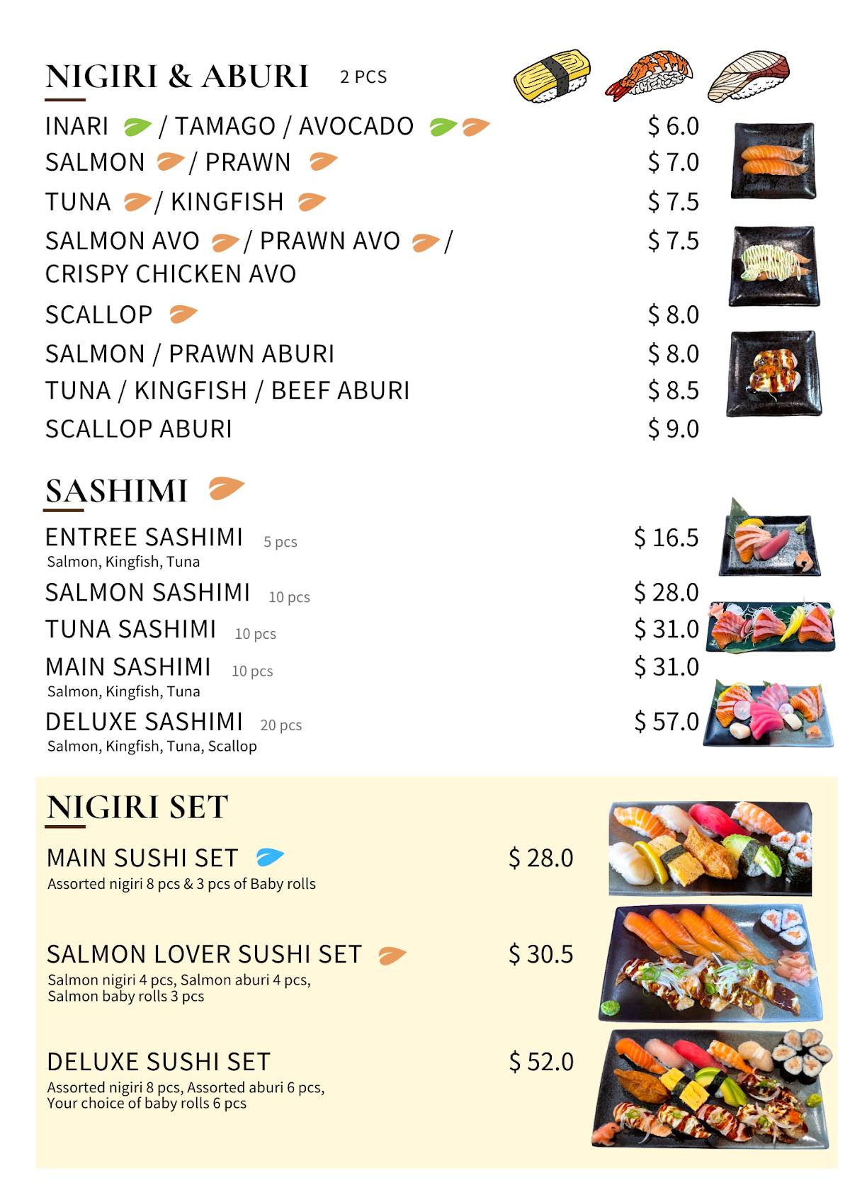 Issho Sushi - Bracken Ridge меню