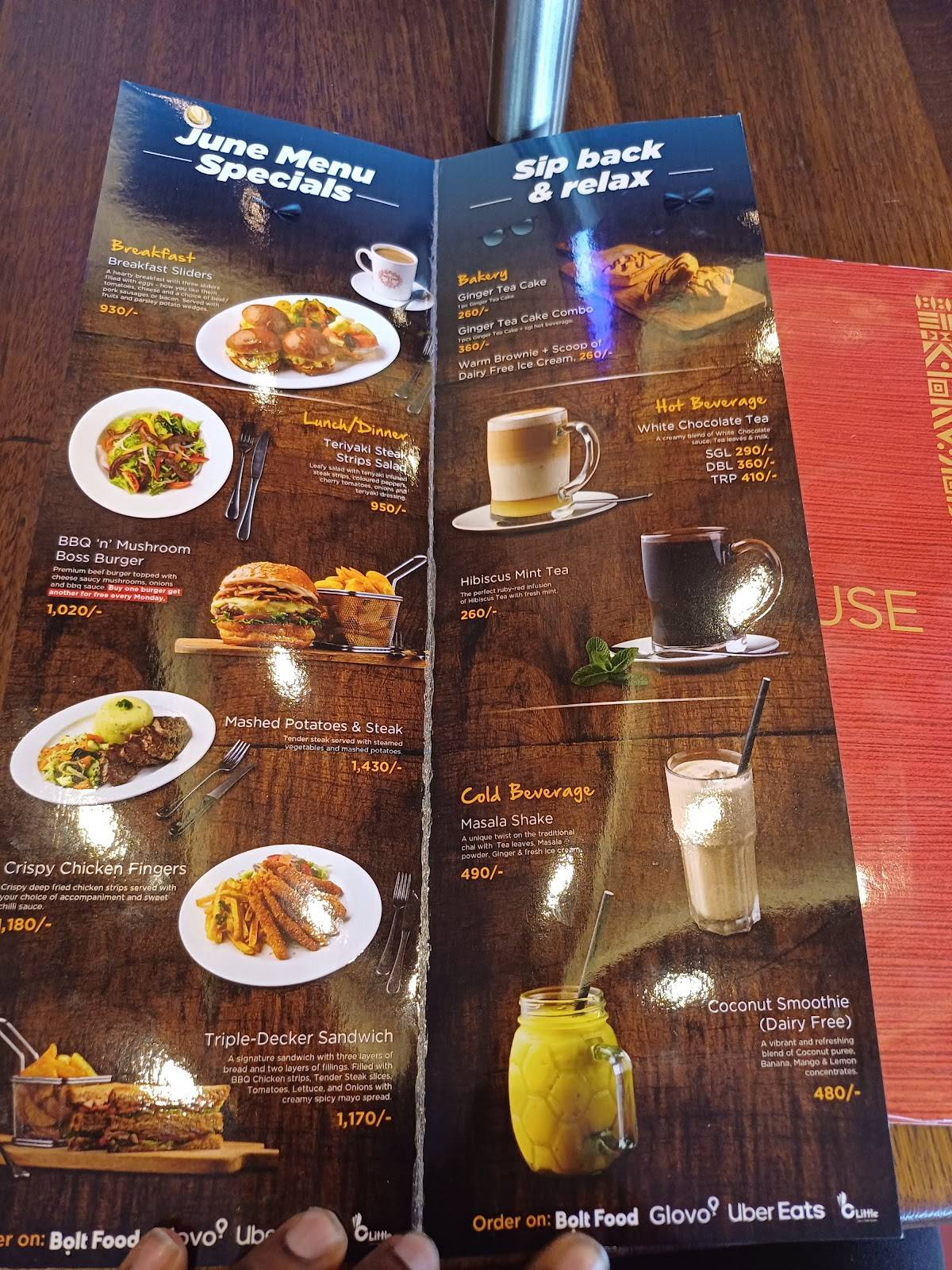 Java House - Mbagathi Way меню