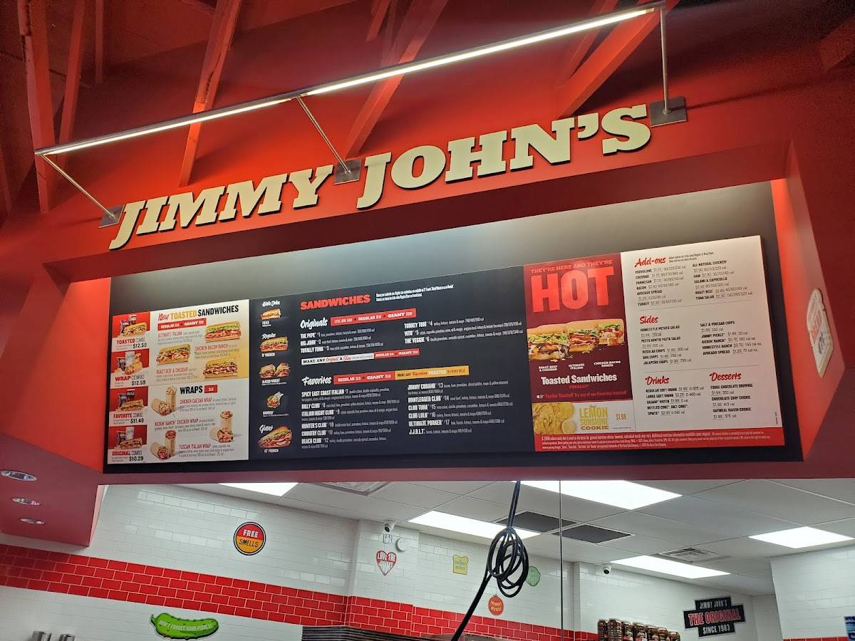 Jimmy John's меню