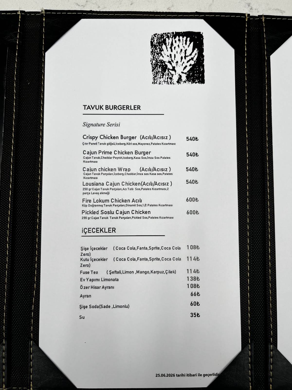 KASA Burger Rota İncek меню