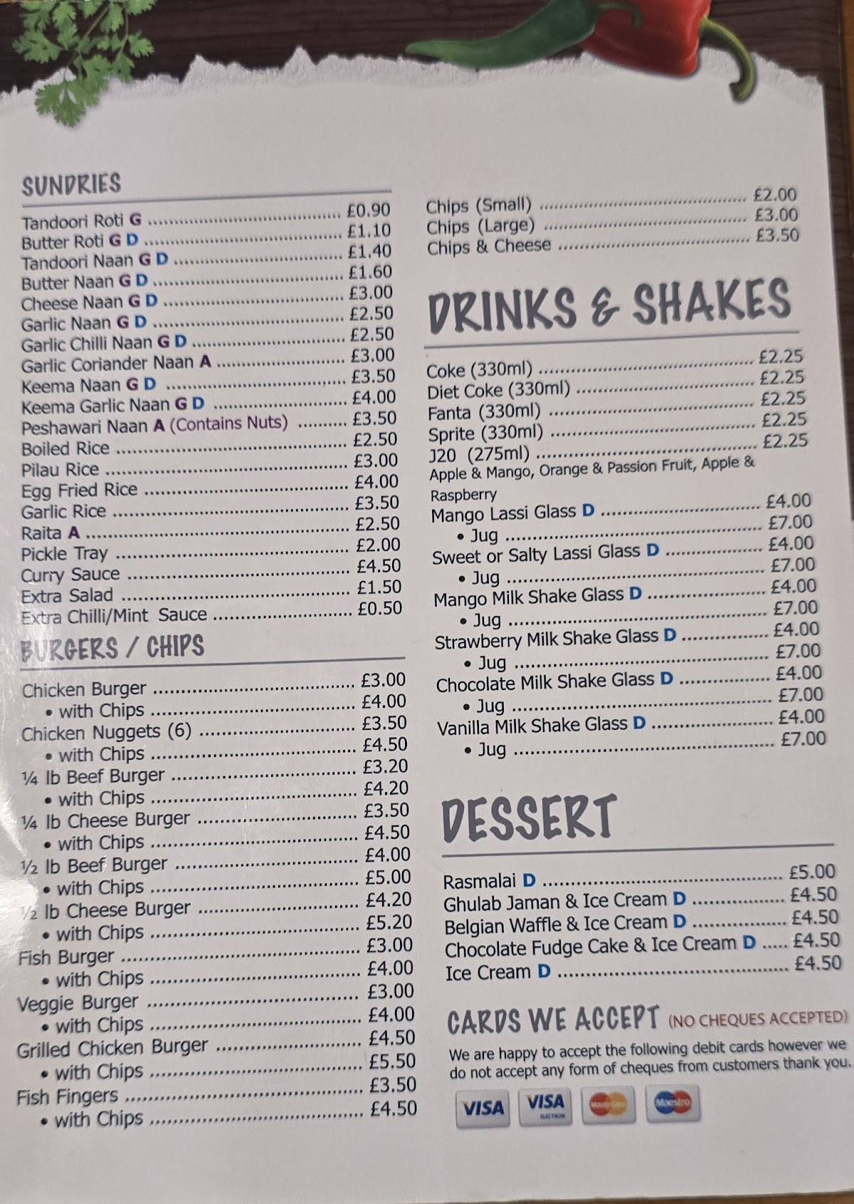 Kebabish Original Rotherham меню