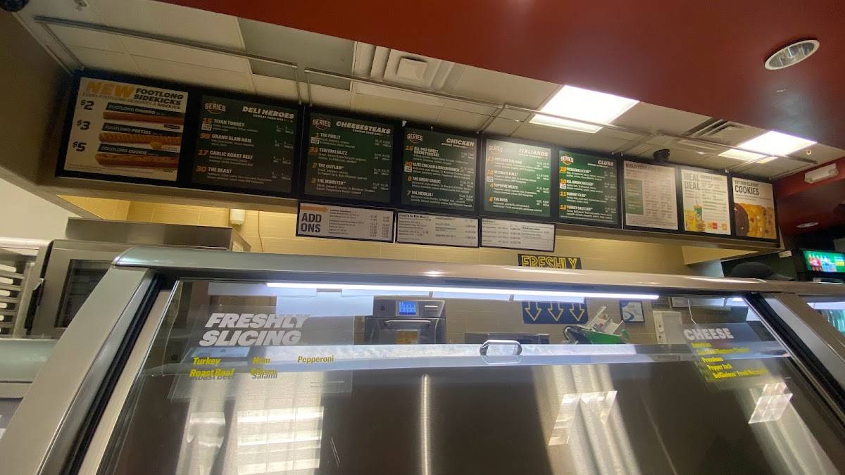 Subway меню