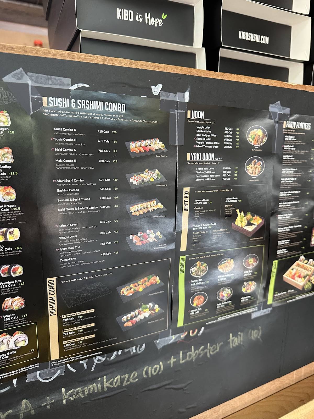 Kibo Sushi House - Yonge меню