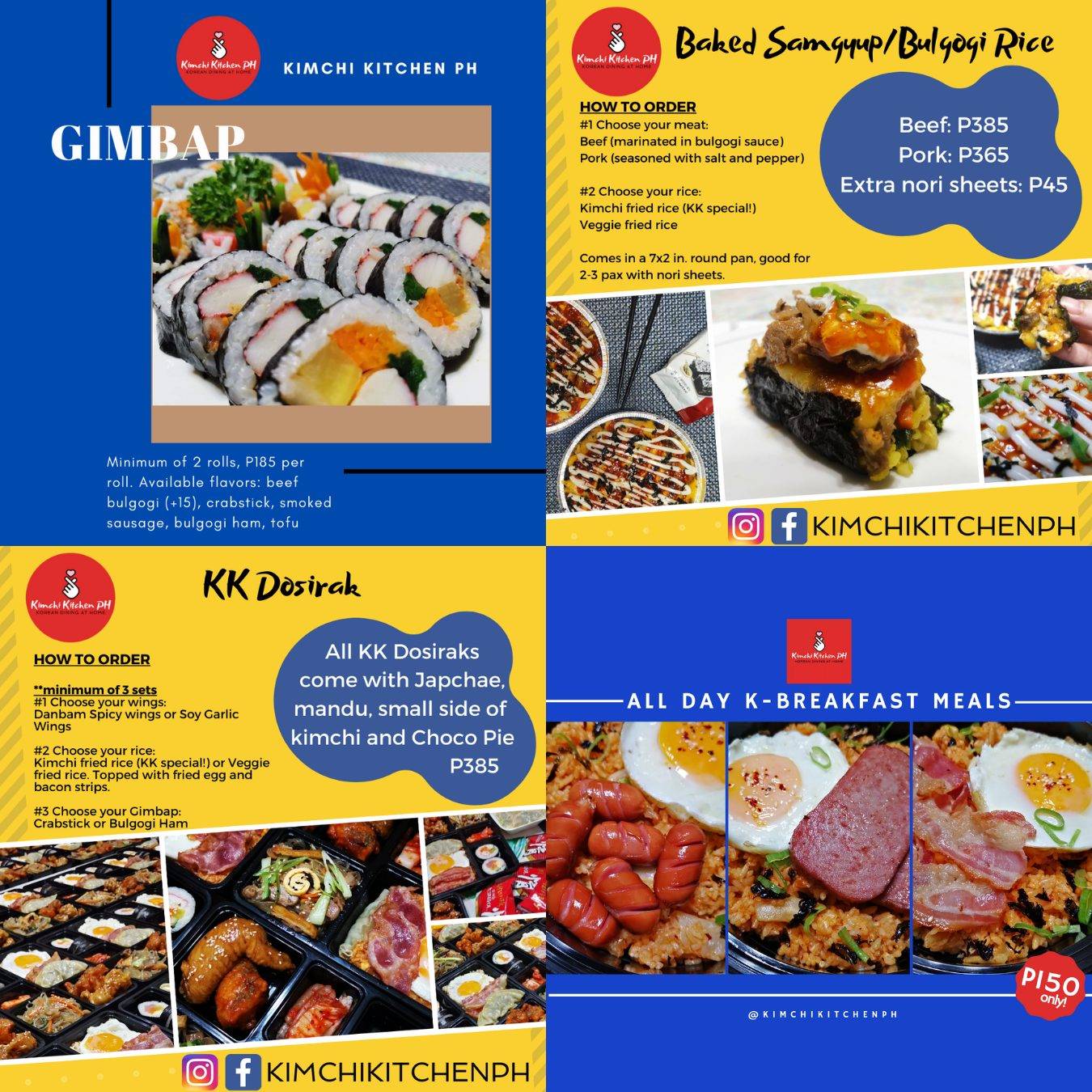 Kimchi Kitchen PH меню