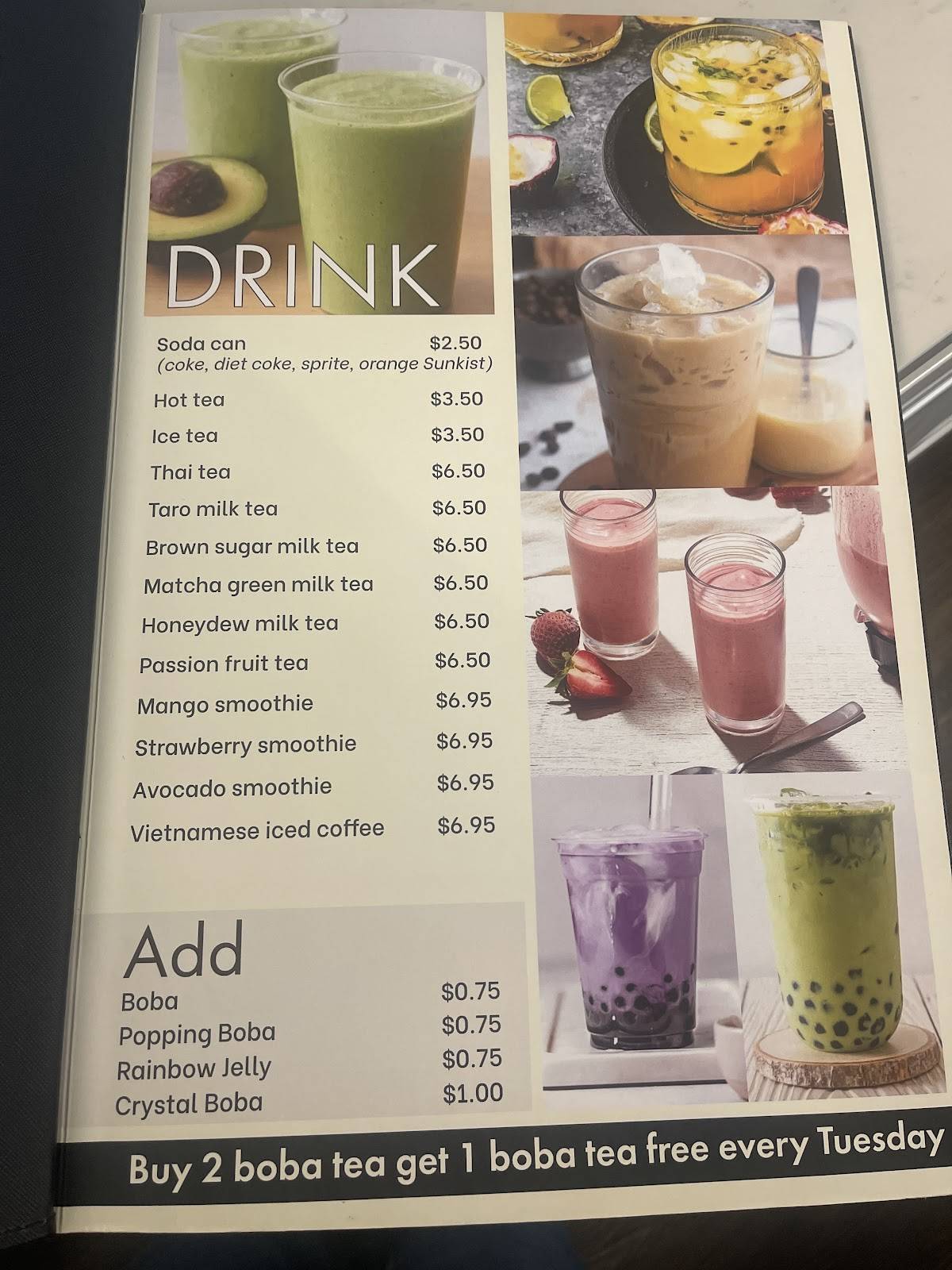 LH Kitchen Vietnam Cuisine & Boba меню