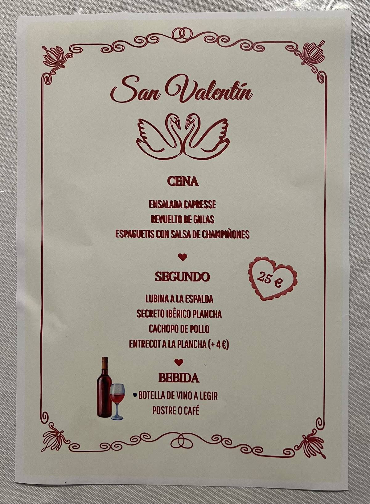 La María bar restaurante меню