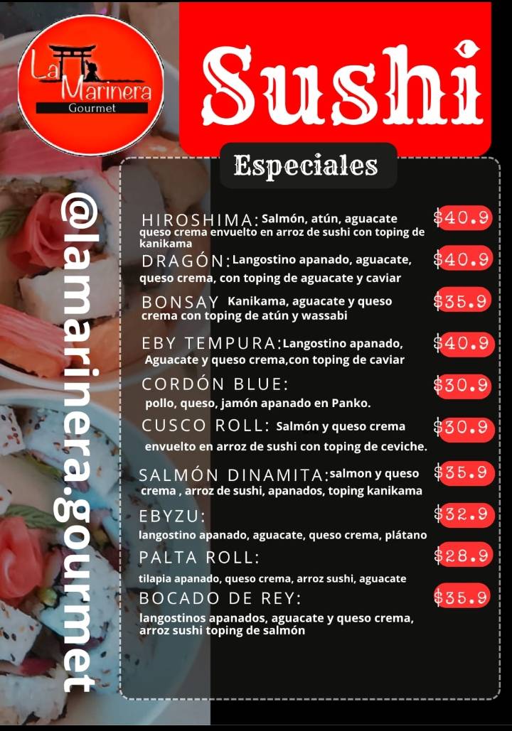 La Marinera gourmet меню