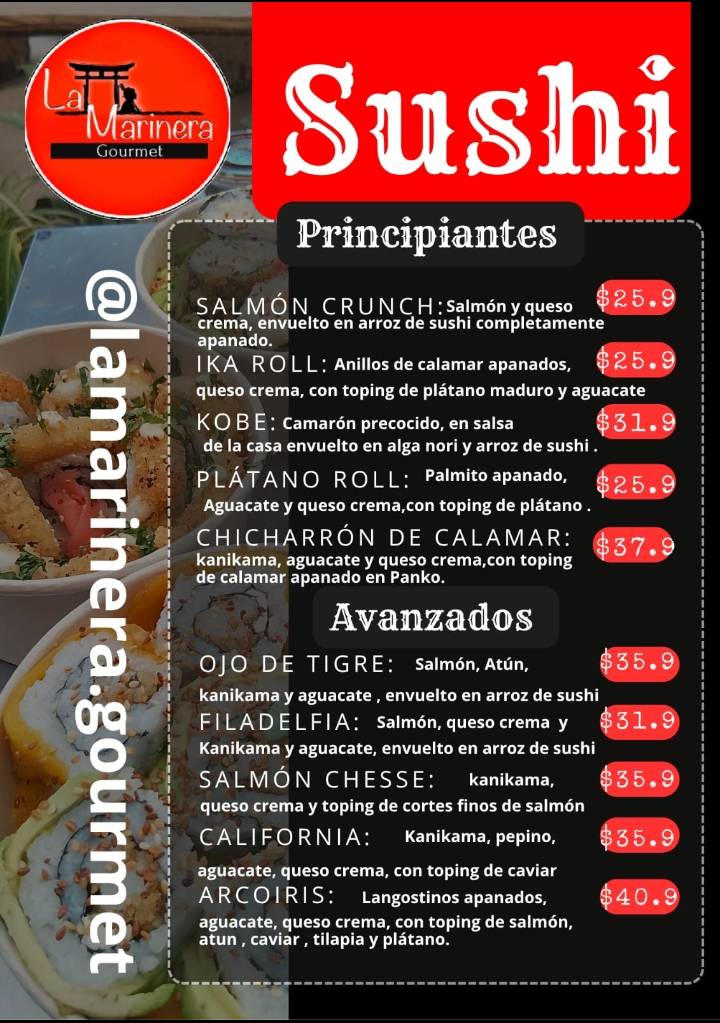 La Marinera gourmet меню