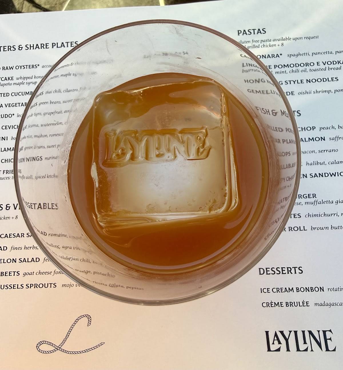 Layline меню