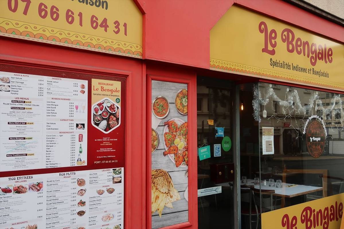Le Bengale - Restaurant & Traiteur Indien меню