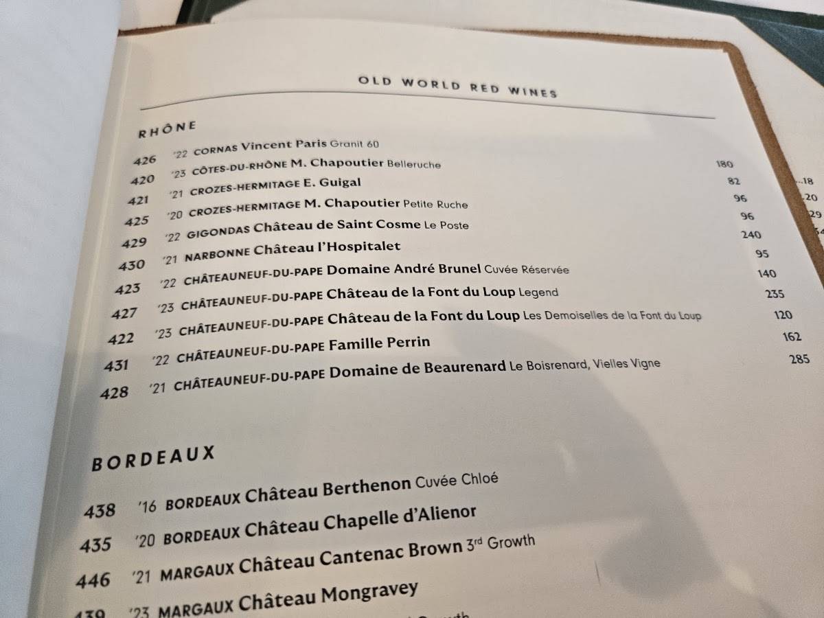 Le Colonial Houston меню