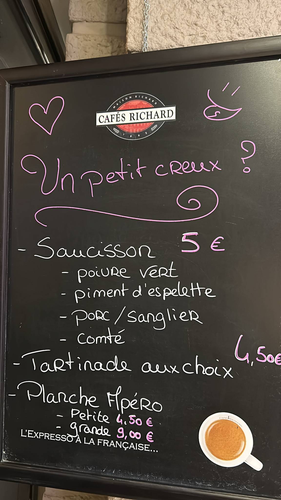 Le Jules Ferry меню