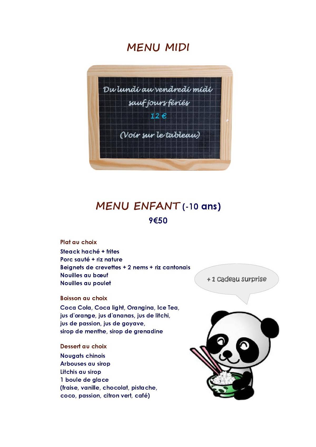 Le Mékong меню