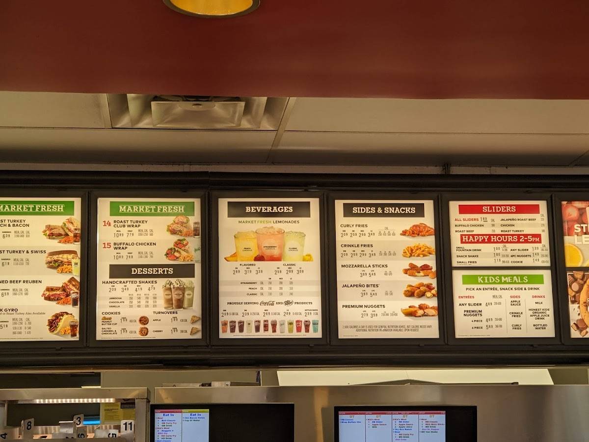 Arby's меню