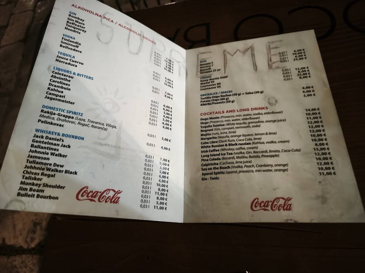 Loco Bar меню