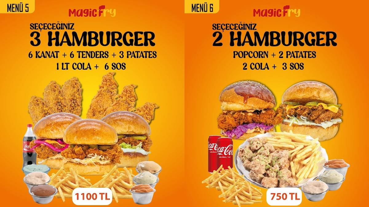 Magic Fry меню