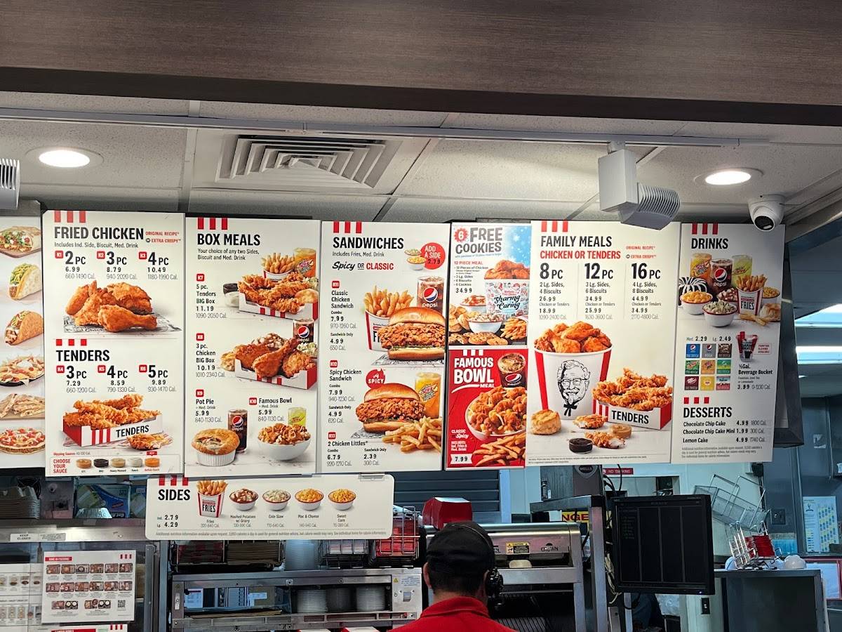 Taco Bell / KFC меню