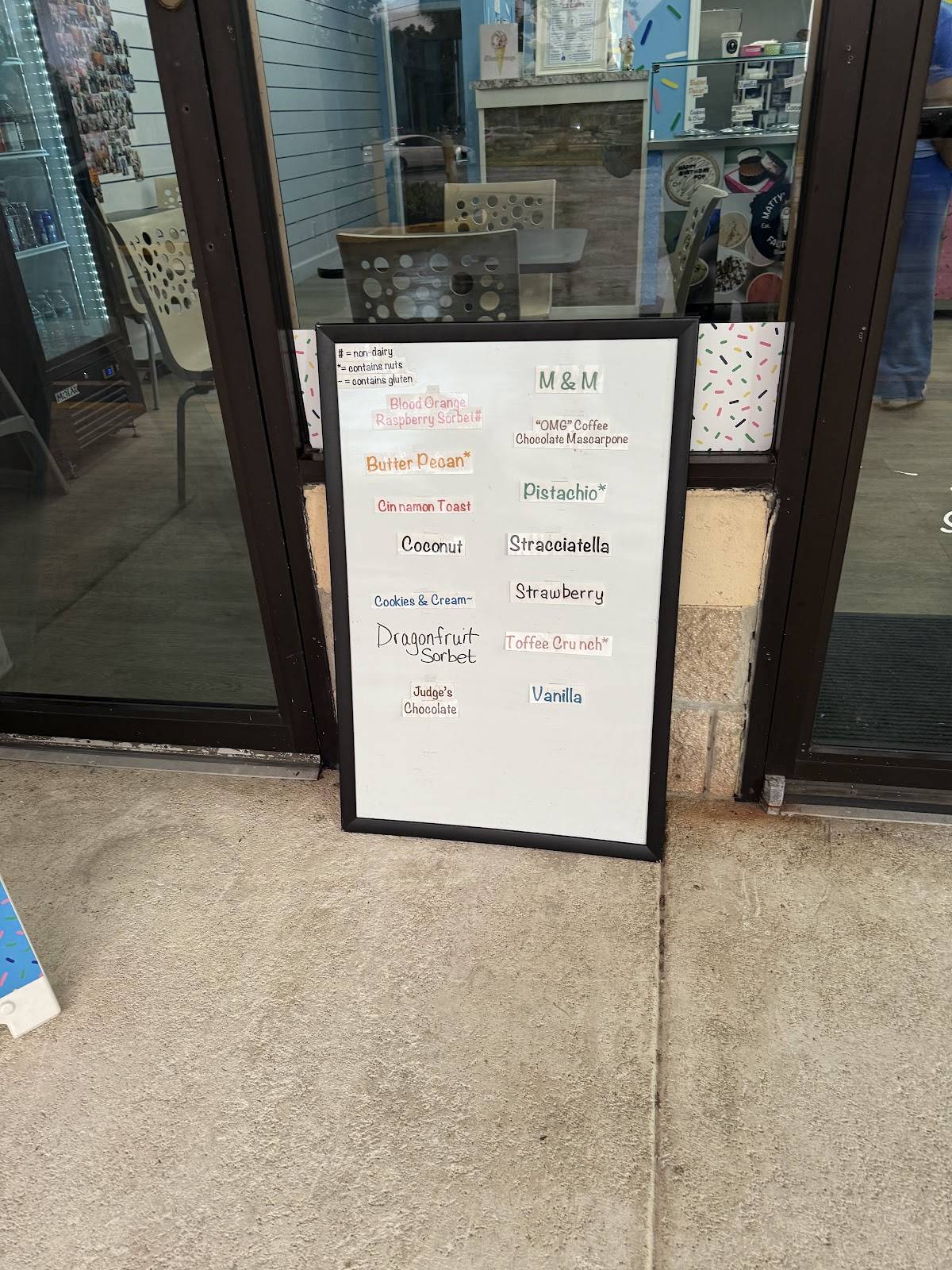 Matty's Gelato Factory : Stuart меню