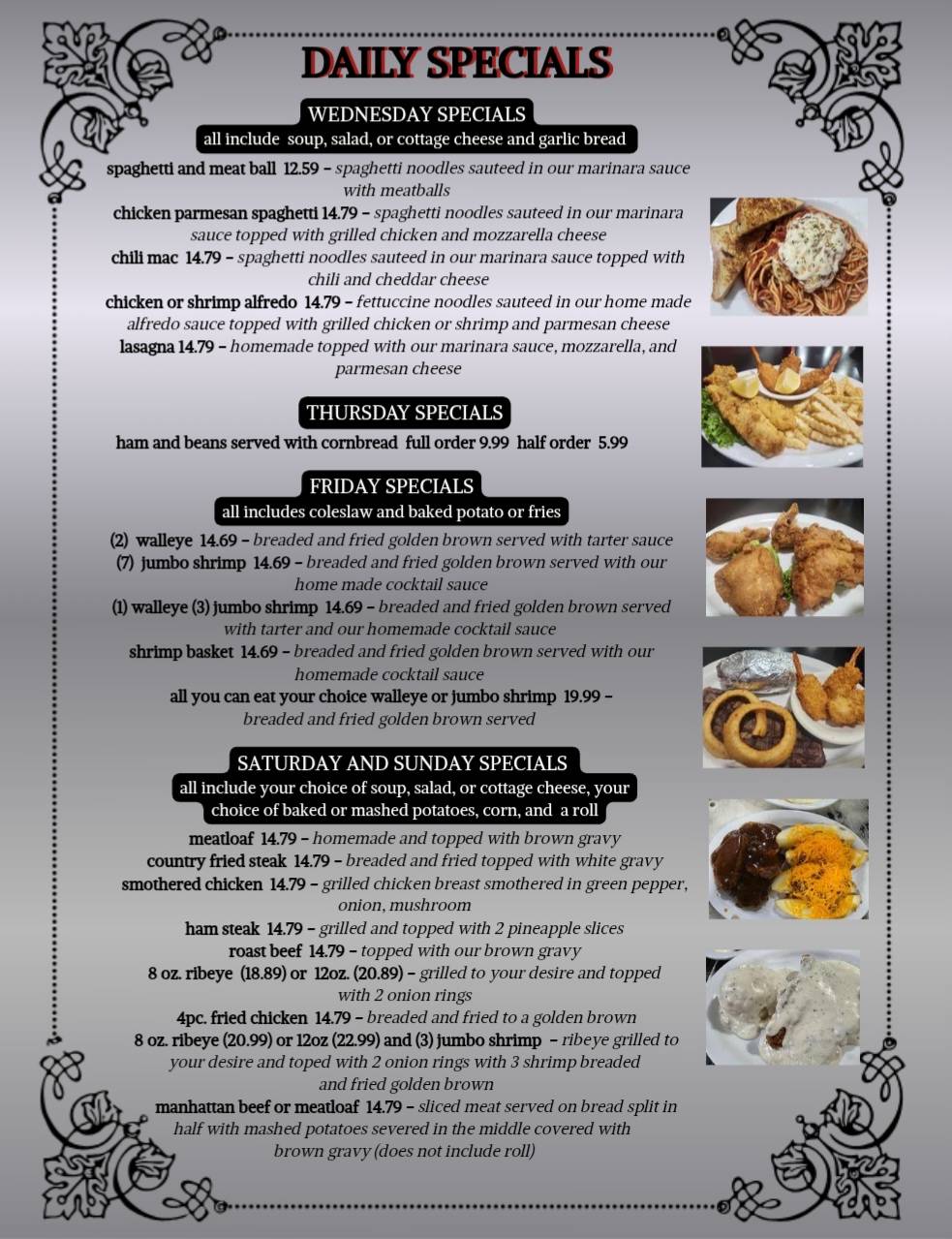 Max's Diner меню