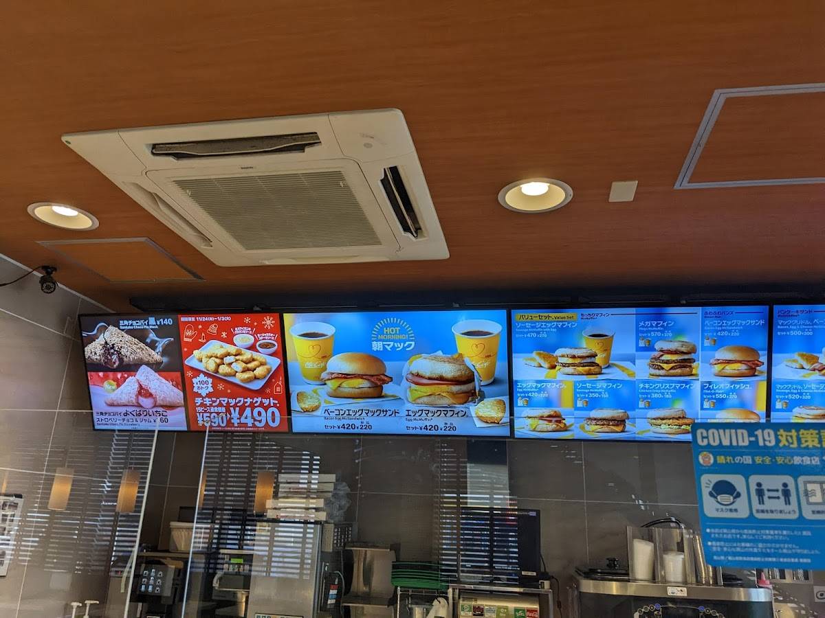 McDonald's меню