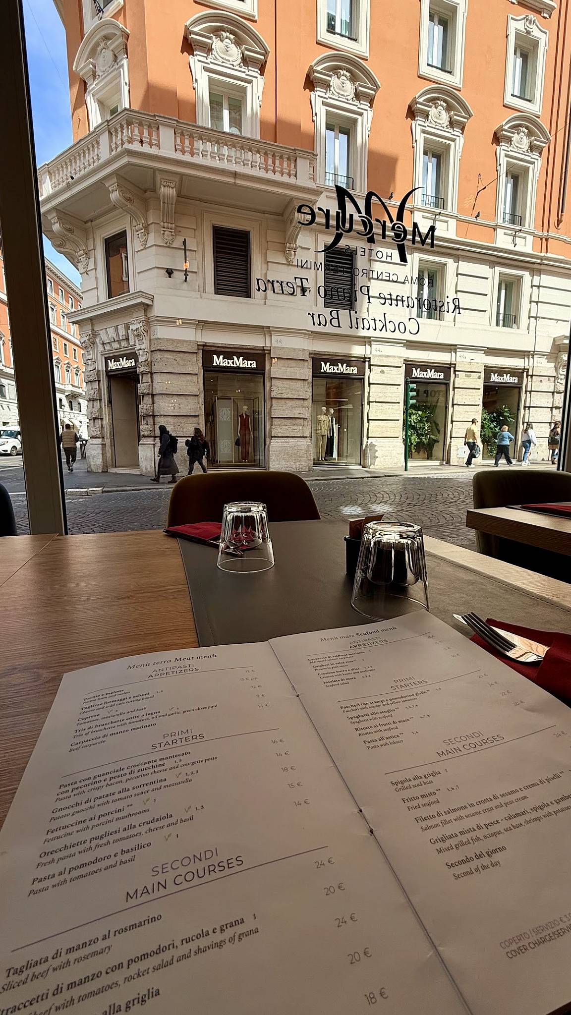 Mercure Roma Centro Termini Ristorante меню