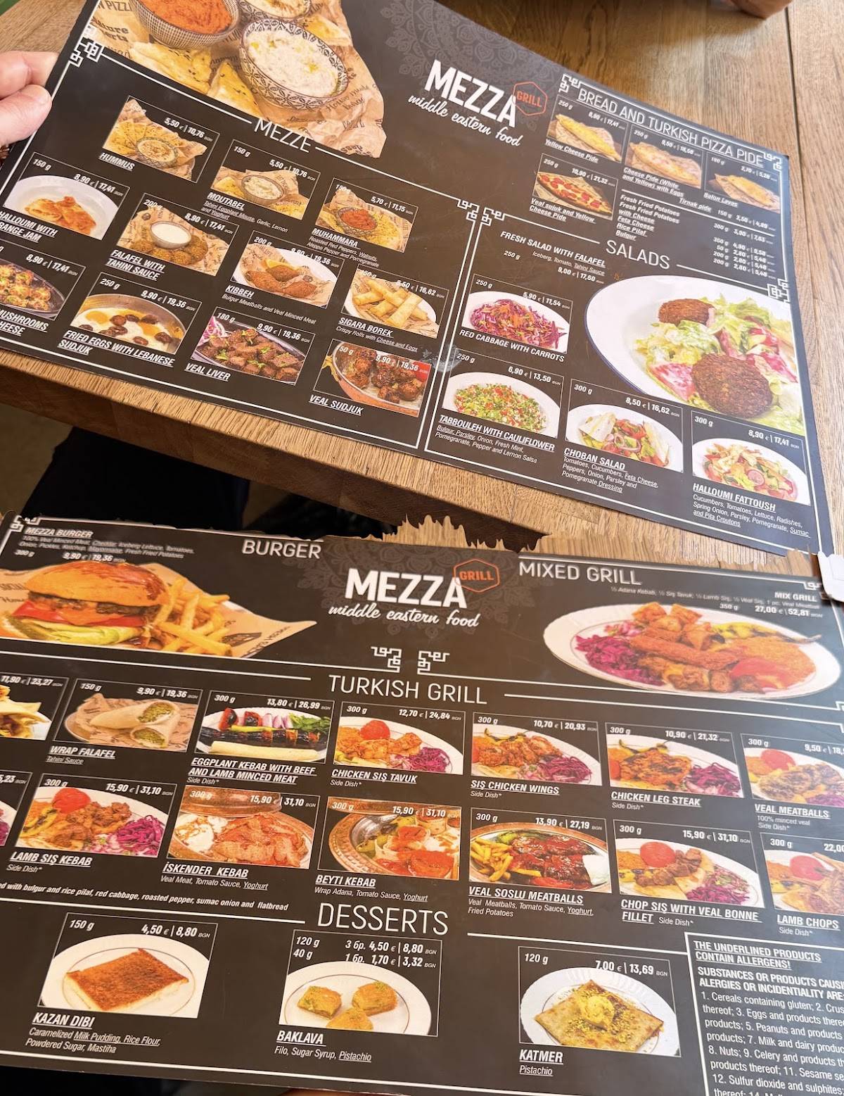 Mezza Grill, турска кухня София меню