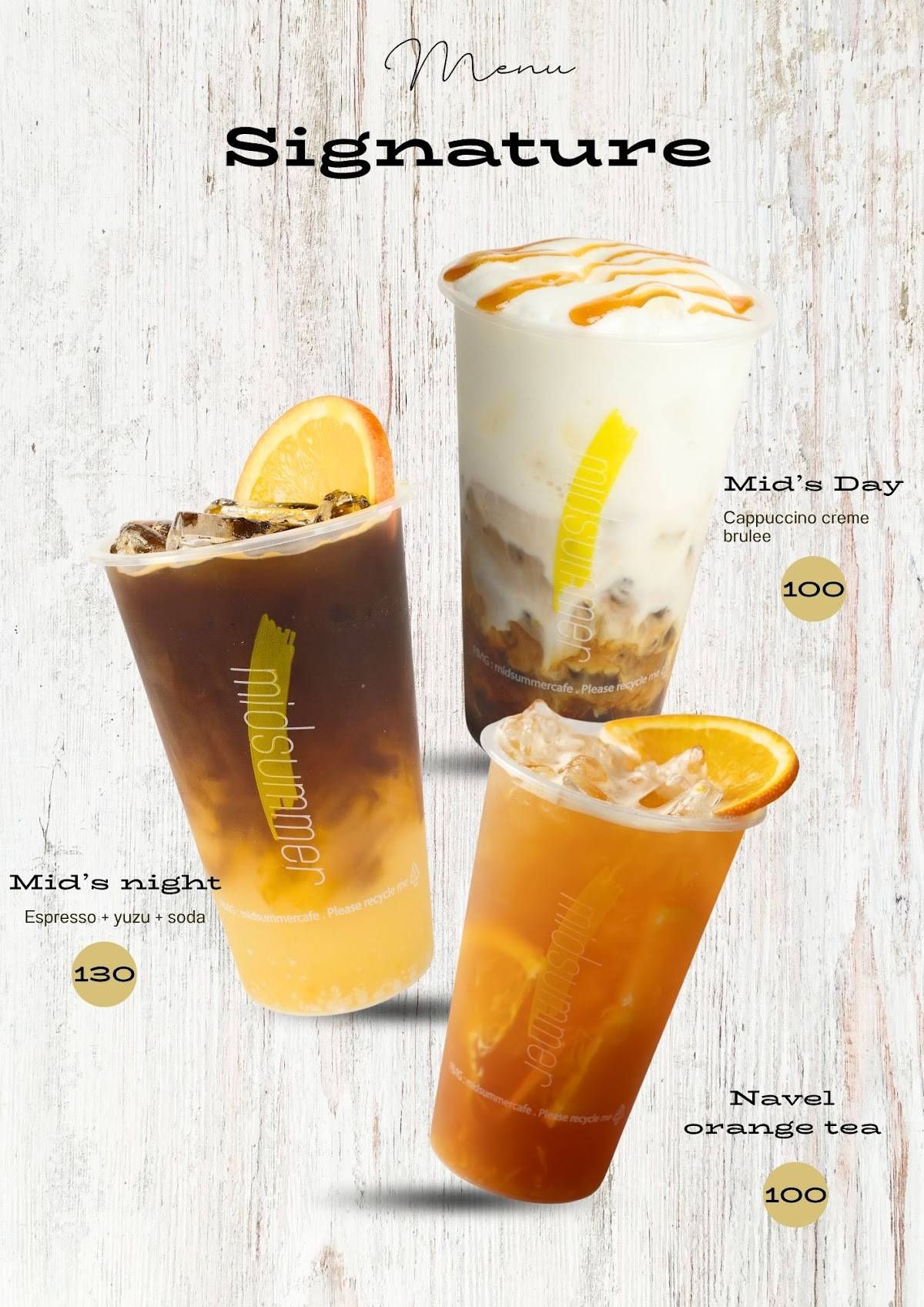 Midsummer Cafe Wongsawang EST.2019 меню