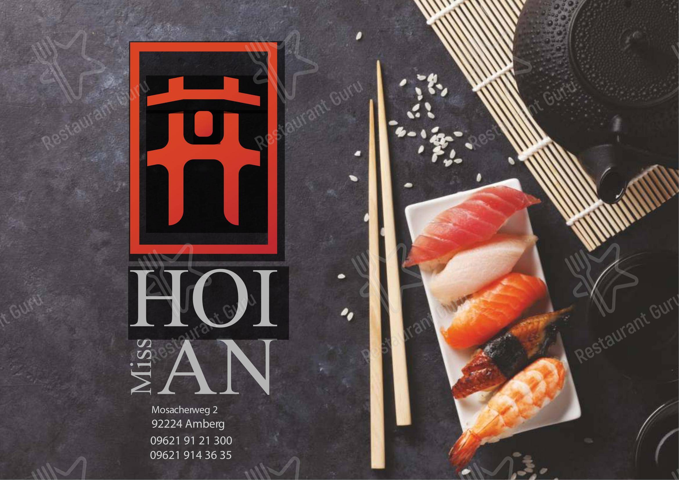 Miss Hoian Restaurant в Родинге - 菜单