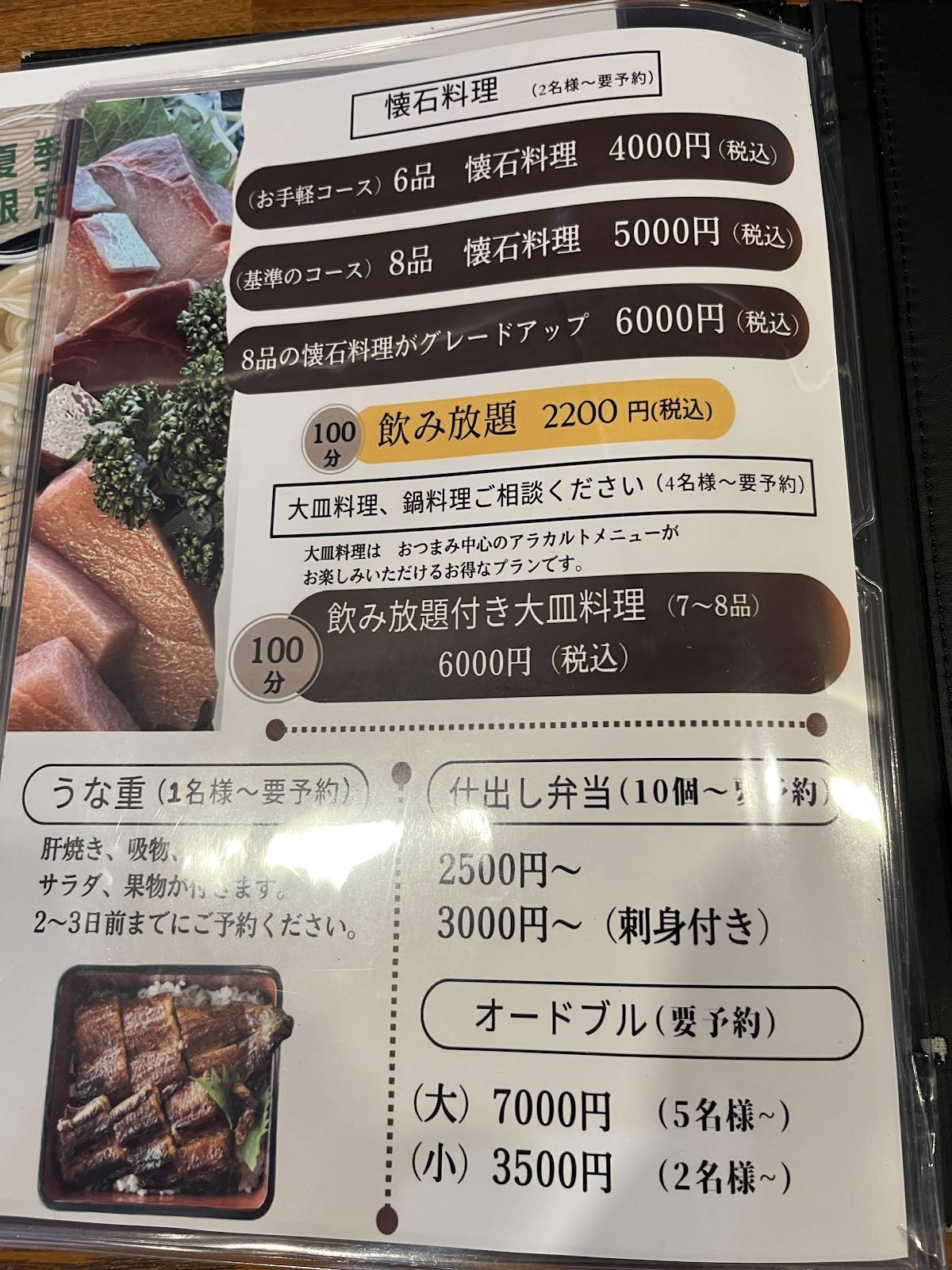 Edogawa меню