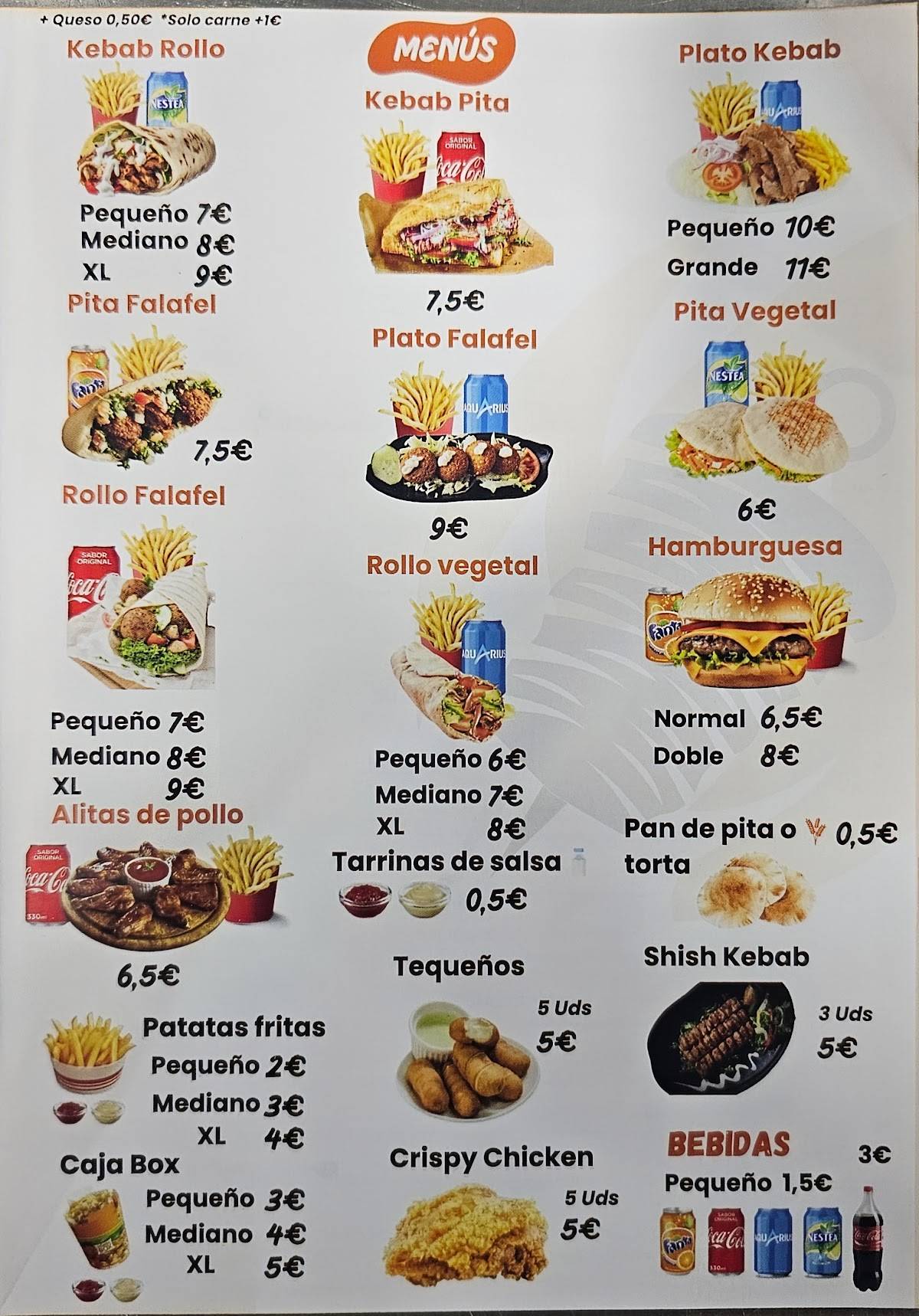 Kebab master меню